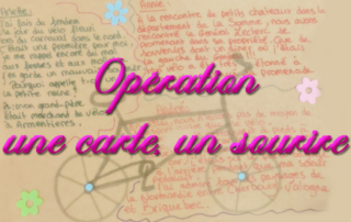 Opération, une carte, un sourire par les résidents de la Bastide