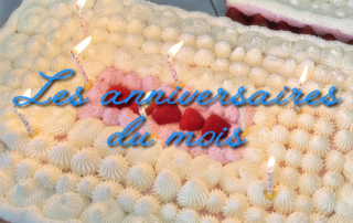 Les anniversaires du mois pour nos résidents de la Bastide