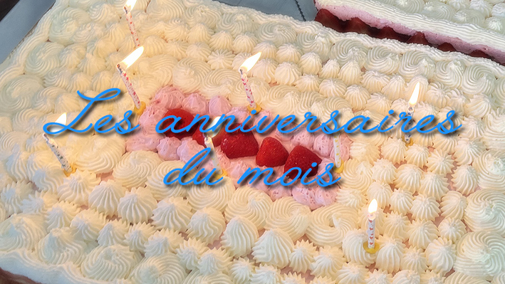 Les anniversaires du mois pour nos résidents de la Bastide