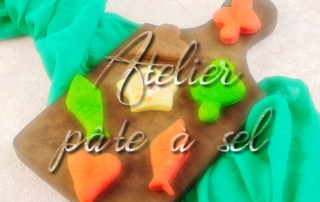 Atelier de fabrication de pâte à sel pour nos résidents.