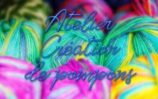 Atelier de création de pompons, créé par nos résidents de la Bastide.