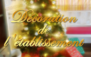 Décoration de Noël pour l'établissement par nos résidents de la Bastide.