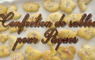 Confection de sablée de Pâques par nos résidents de la Bastide de Pégomas.