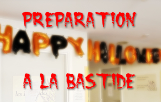 Préparation d'halloween et confection de ballon à la Bastide de Pégomas
