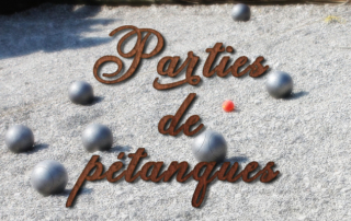 Parties de pétanques pour nos résidents de la Bastide de Pégomas.